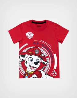 Polo Manga Corta Paw Patrol Color Rojo Para Niños