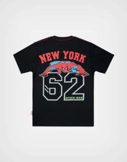 Polo Manga Corta Spider Man Color Negro Para Niños