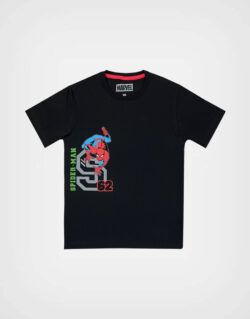 Polo Manga Corta Spider Man Color Negro Para Niños