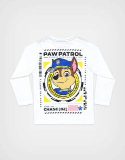 Polo Manga Larga Paw Patrol Color Marfil Para Niños