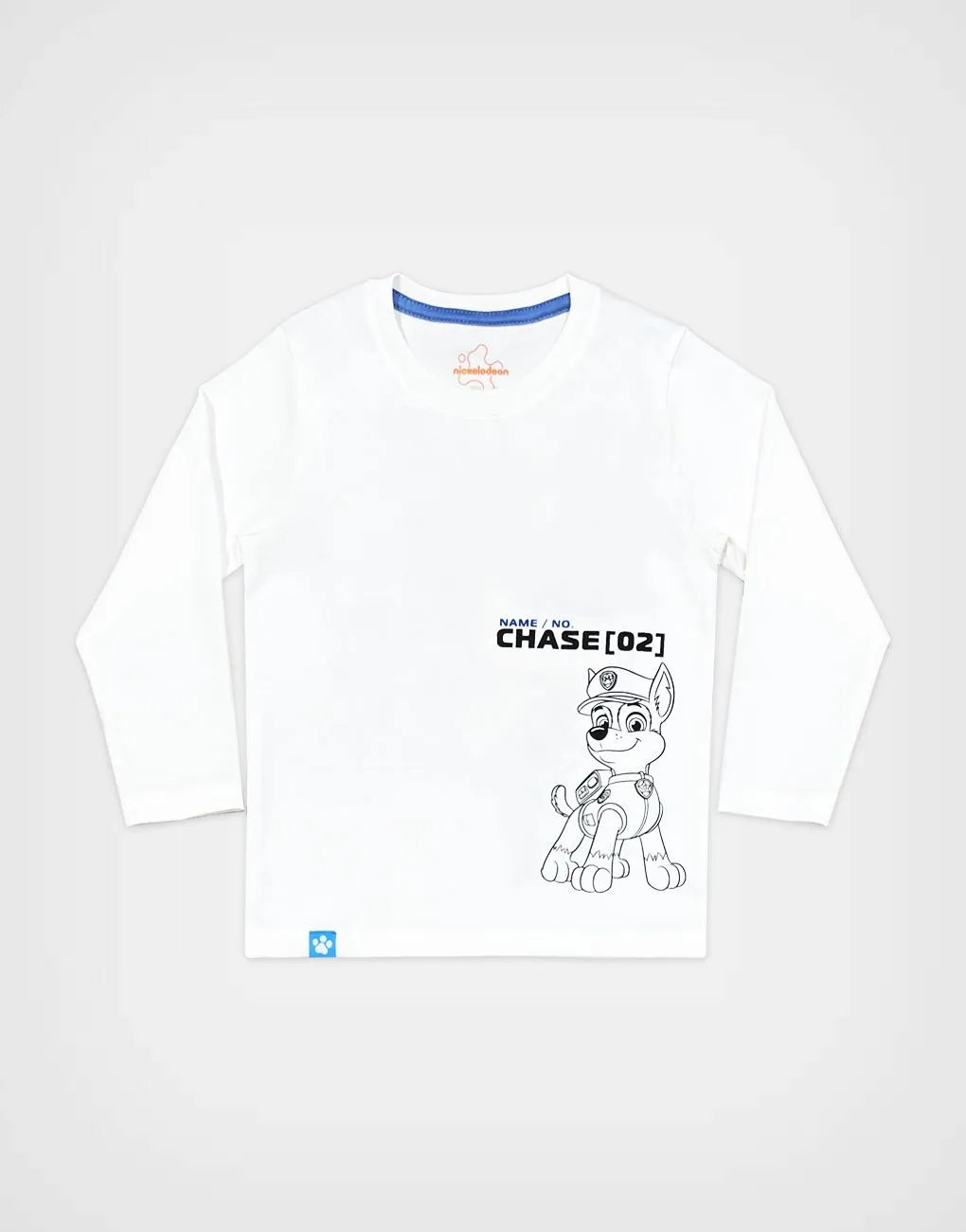 Polo Manga Larga Paw Patrol Color Marfil Para Niños