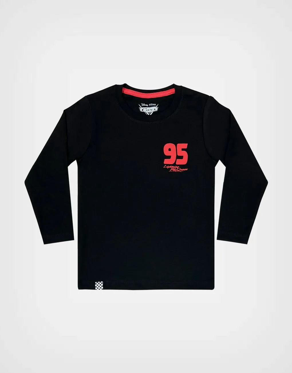 Polo Manga Larga Rayo McQueen Color Negro Para Niños