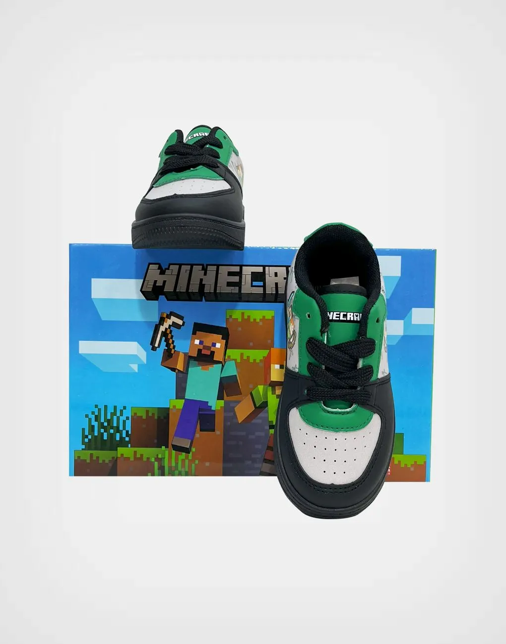 Zapatillas Minecraft Color Negro Para Niños