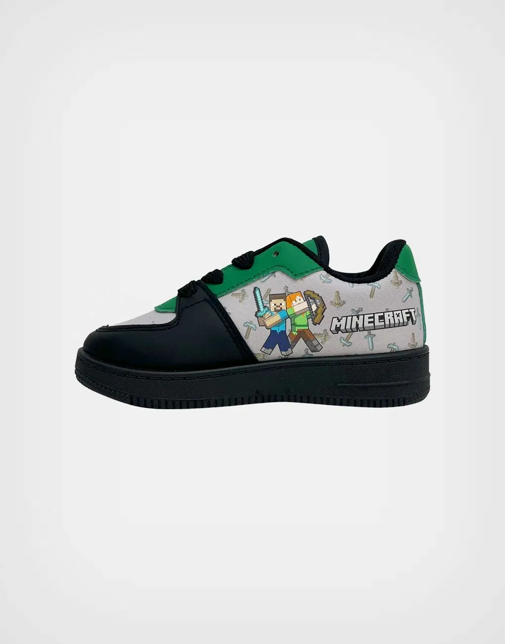 Zapatillas Minecraft Color Negro Para Niños