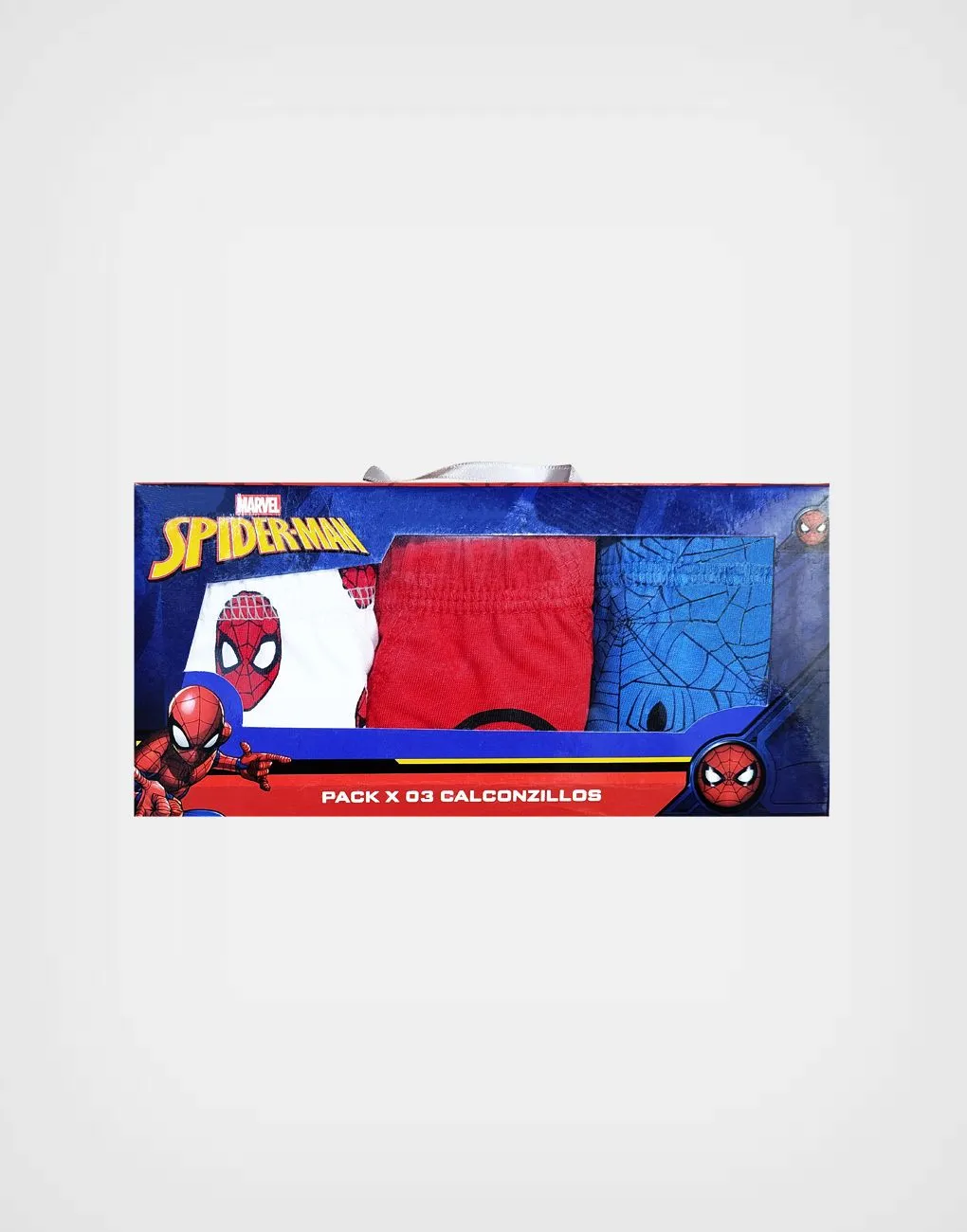Calzoncillos Spider Man Color Azul Pack de 3 und Para Niños