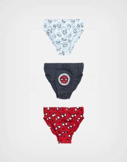 Calzoncillos Spider Man Color Rojo Pack de 3 und Para Niños