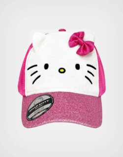 Gorra Hello Kitty Color Blanco Y Chicle Para Niñas