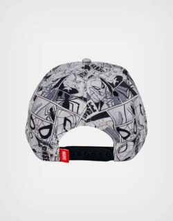 Gorra Spider Man Color Gris Estilo Comics Para Niños