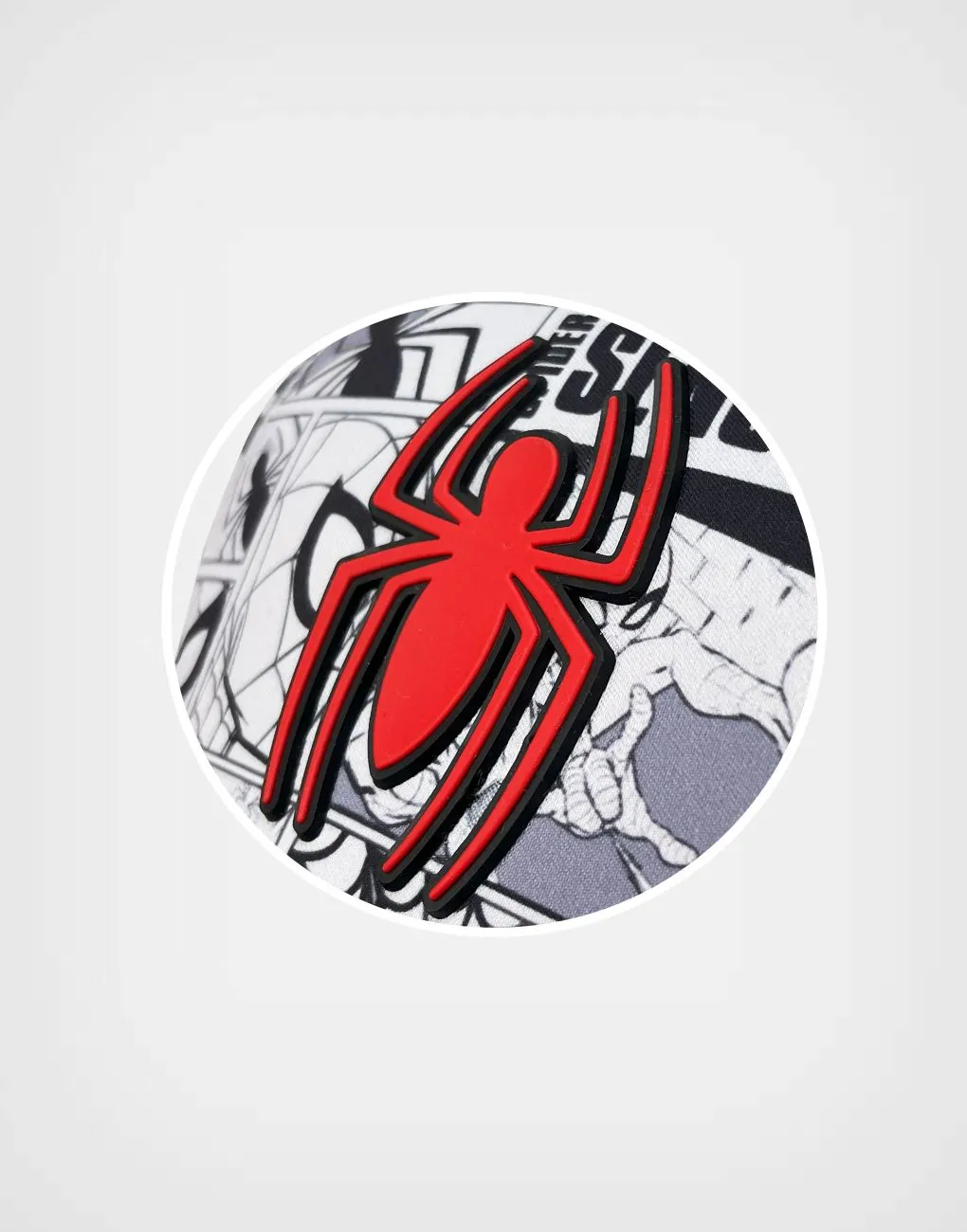 Gorra Spider Man Color Gris Estilo Comics Para Niños