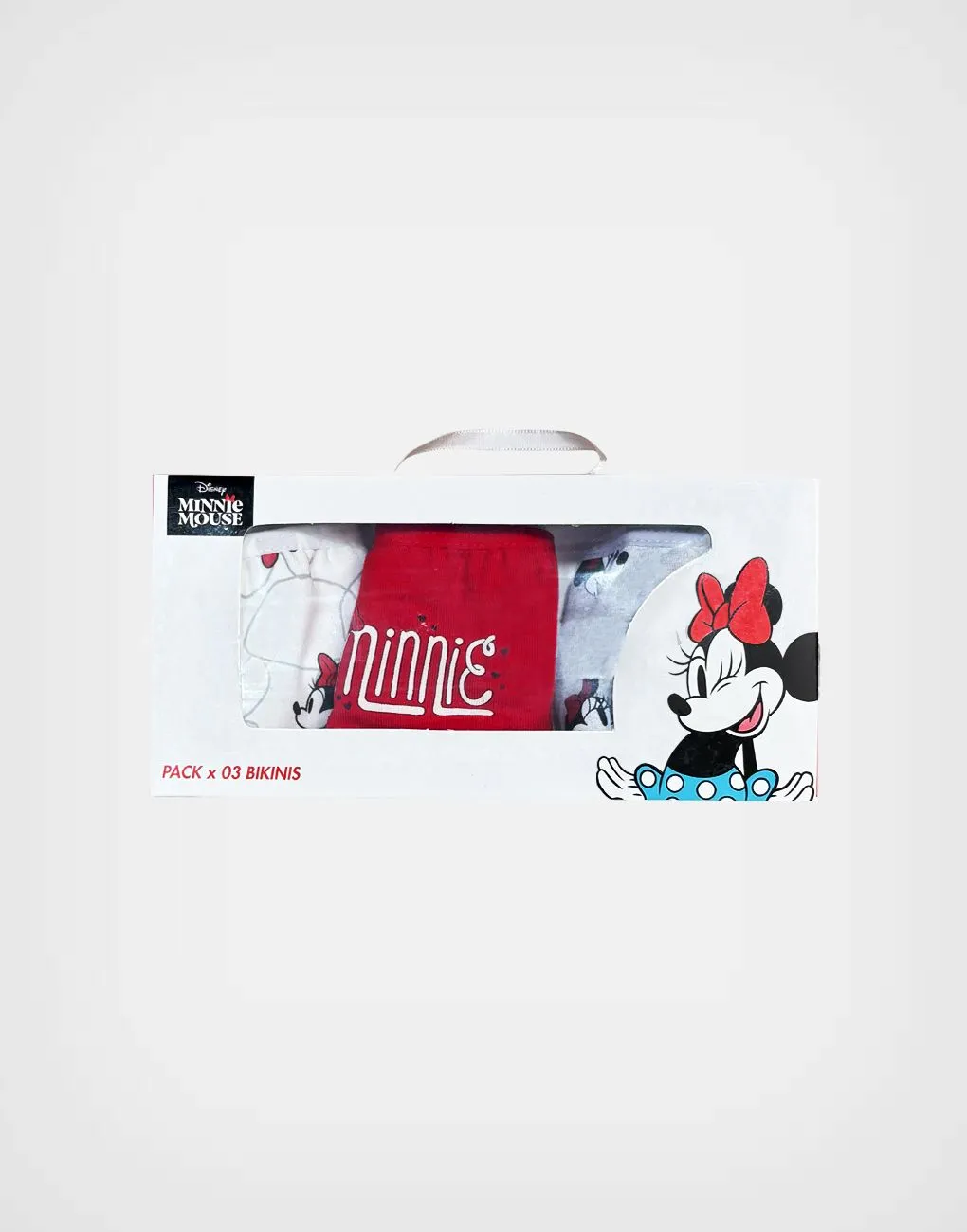 Truzas Minnie Mouse Rojo Pack de 3 und Para Niñas