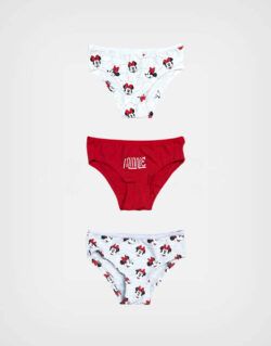 Truzas Minnie Mouse Rojo Pack de 3 und Para Niñas