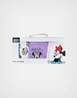 Truzas Minnie Mouse Color Rosa Pack de 3 und Para Niñas