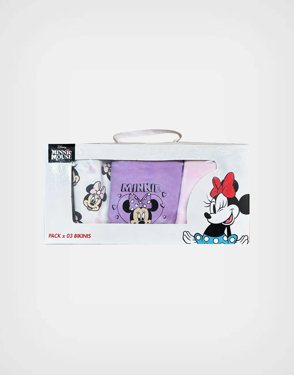 Truzas Minnie Mouse Color Rosa Pack de 3 und Para Niñas