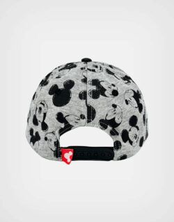 Gorra Mickey Mouse Color Gris + Negro Para Niños