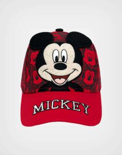Gorra Mickey Mouse Color Rojo Para Niños