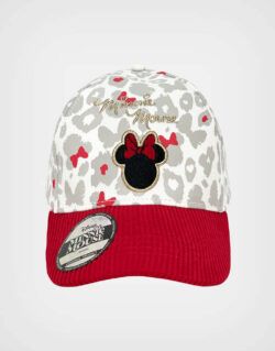 Gorra Minnie Mouse Color Beige + Rojo Para Niñas