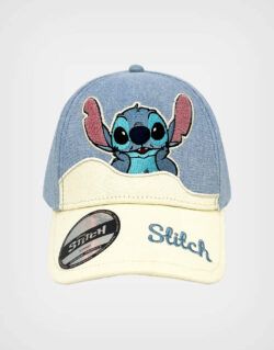 Gorra Stitch Color Azul + Beige Para Niñas