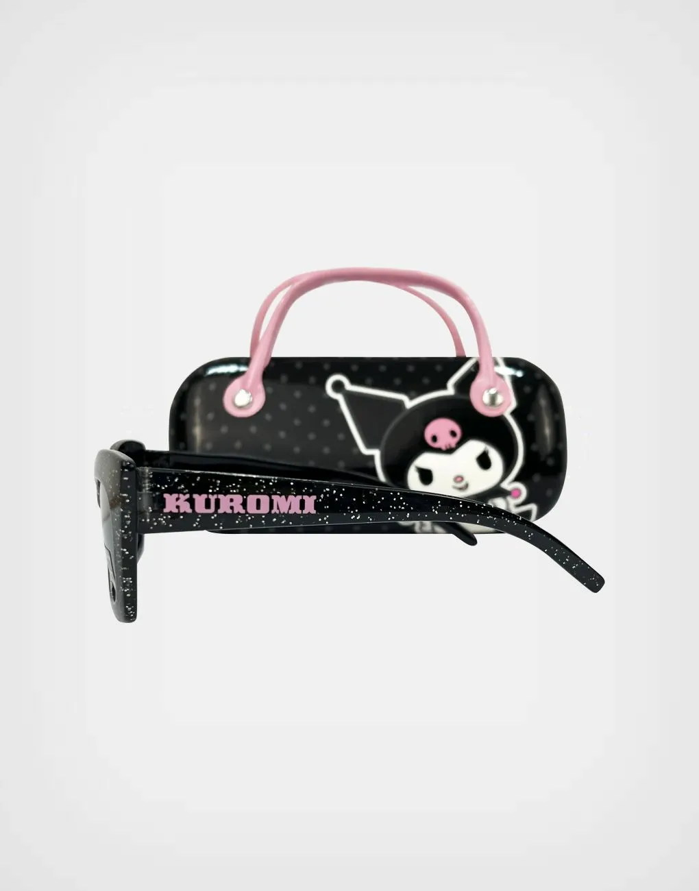 Lentes de Sol Kuromi Color Negro con Estuche Para Niñas