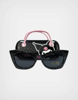 Lentes de Sol Kuromi Color Negro con Estuche Para Niñas