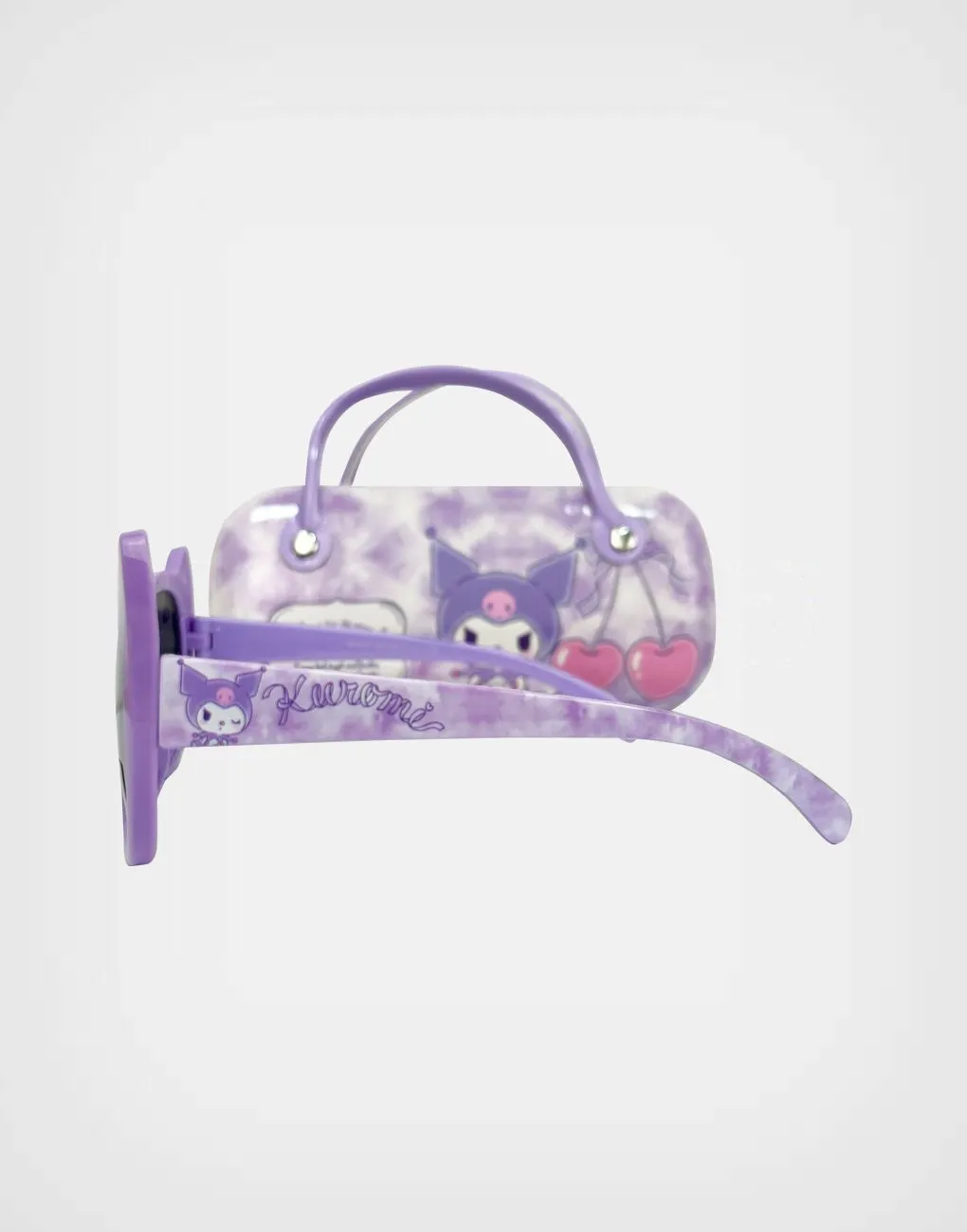 Lentes de Sol Kuromi color Lila con Estuche Para Niñas