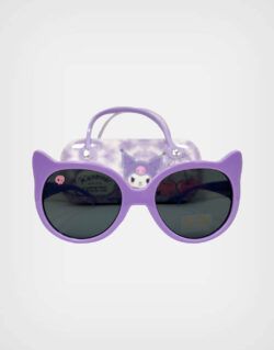 Lentes de Sol Kuromi Color Lila con Estuche Para Niñas
