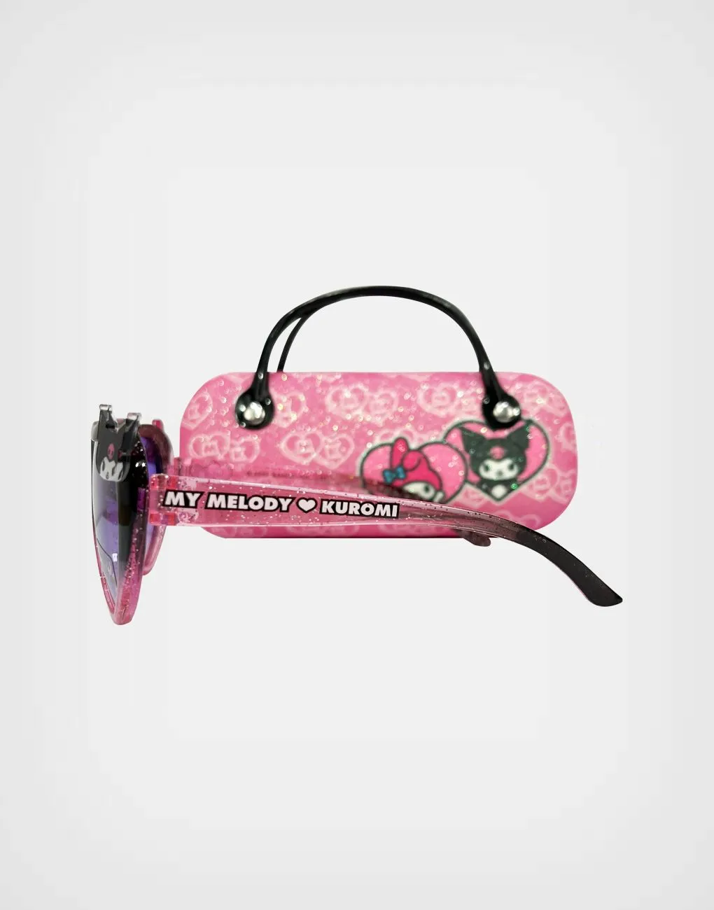 Lentes de Sol Kuromi Color Rosa con Estuche Para Niñas