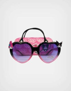 Lentes de Sol Kuromi Color Rosa con Estuche Para Niñas