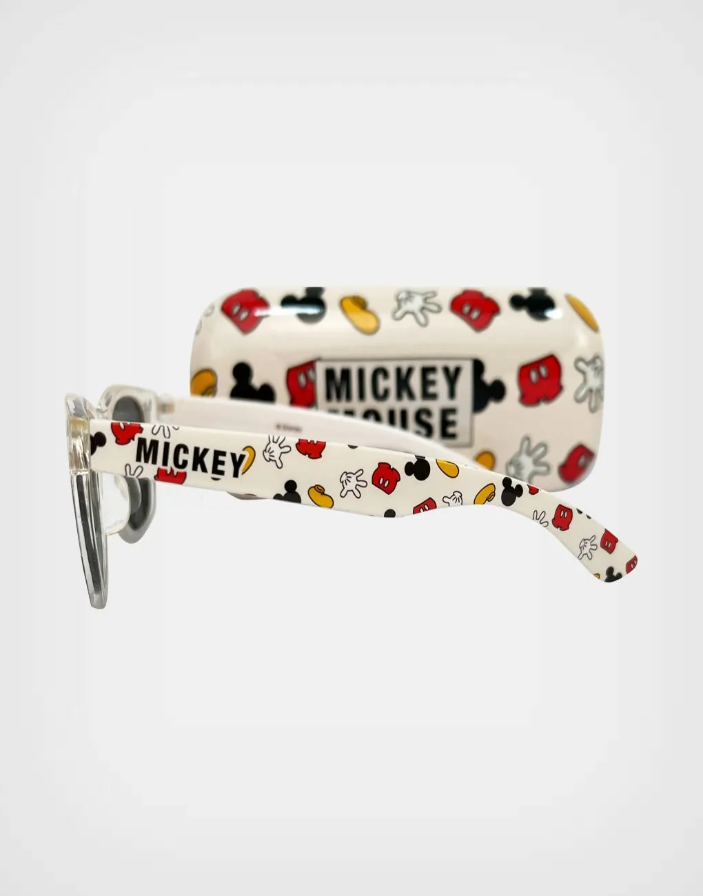 Lentes de Sol Mickey Mouse Color Beige+ Negro con Estuche Para Niños