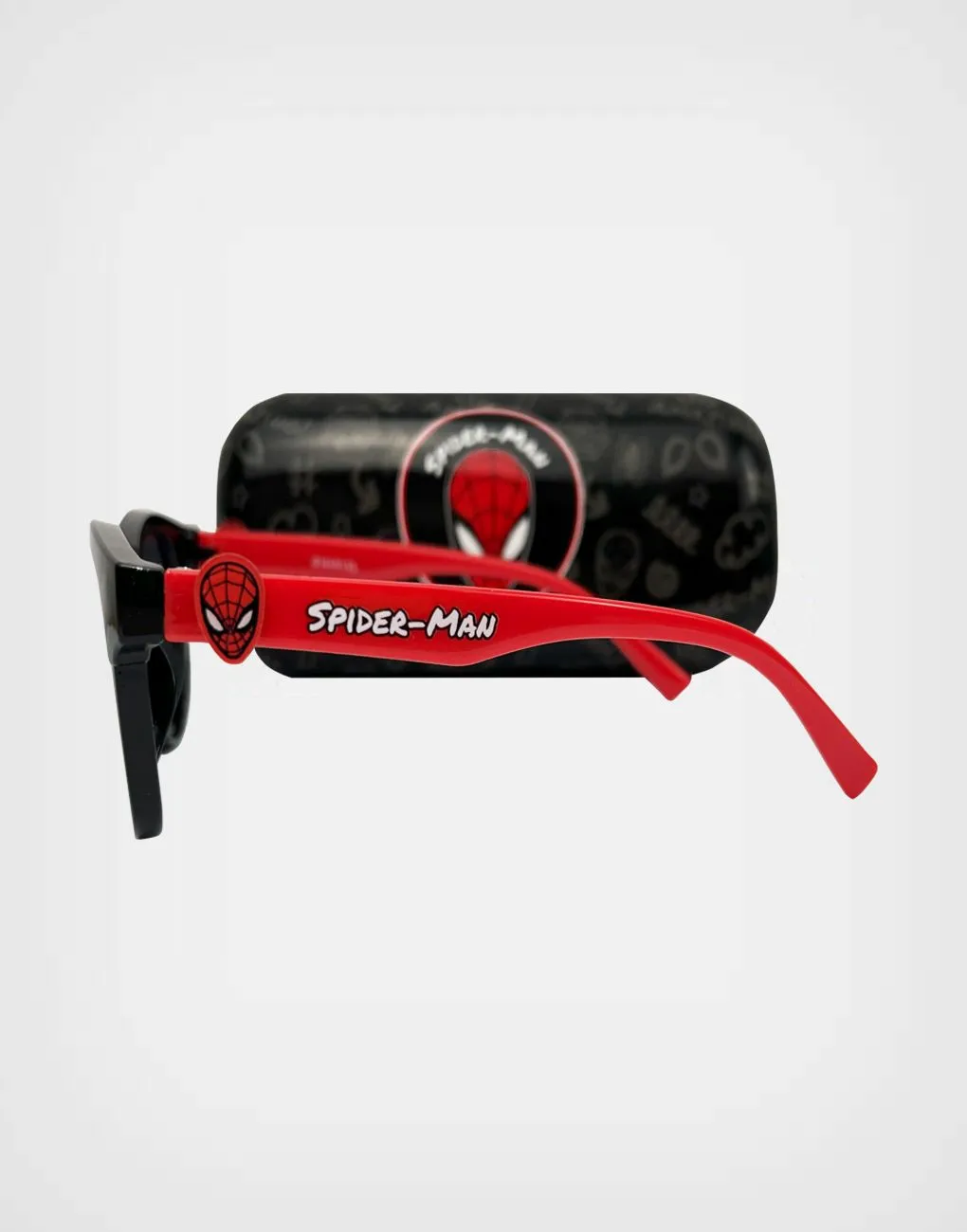 Lentes de Sol Spider Man Negros con Estuche Para Niños