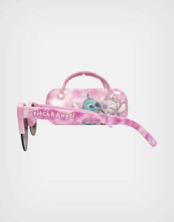 Lentes de Sol Stitch y Angel Color Rosa con Estuche Para Niñas