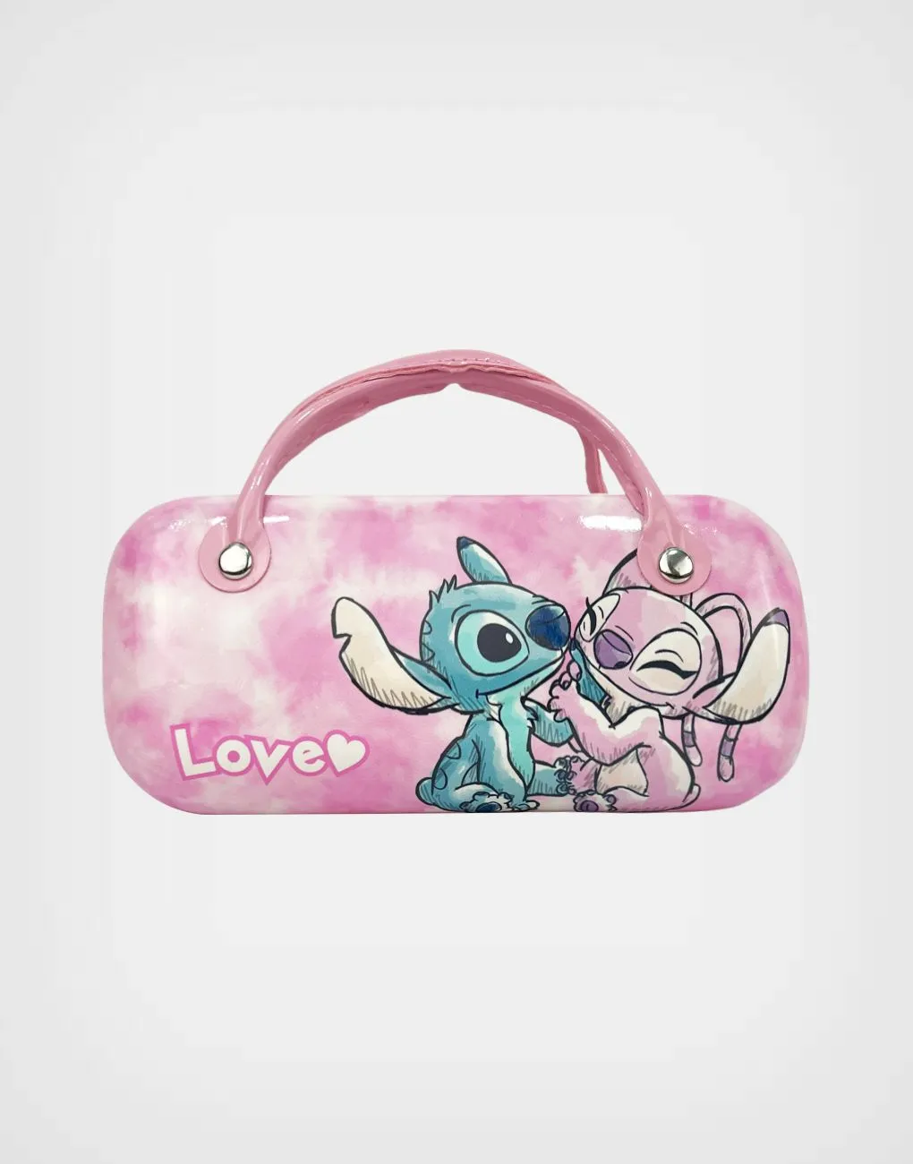 Lentes de Sol Stitch y Angel Color Rosa con Estuche Para Niñas