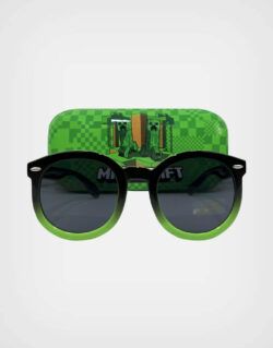 Lentes de Sol con Estuche Creeper Minecraft Color Negro y Verde