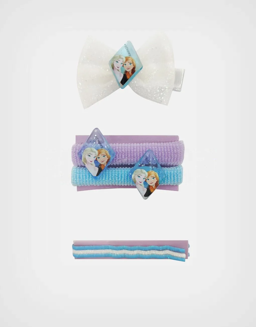 Set De Accesorios Para Cabello Frozen Color Celeste