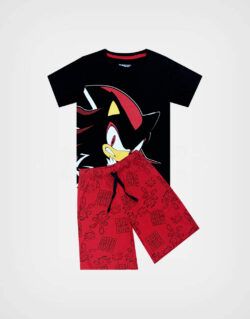 Pijama Manga Corta Sonic Shadow Para Niños
