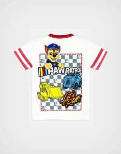 Polo Manga Corta Paw Patrol Color Beige + Rojo para Niños