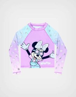 Ropa de Baño Minnie Mouse Color Lila 2 piezas Para Niñas