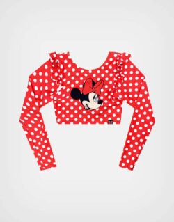 Ropa de Baño Minnie Mouse Color Rojo 2 piezas Para Niñas