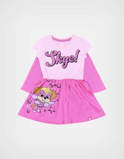 Vestido manga corta Color Fucsia Skye Paw Patrol