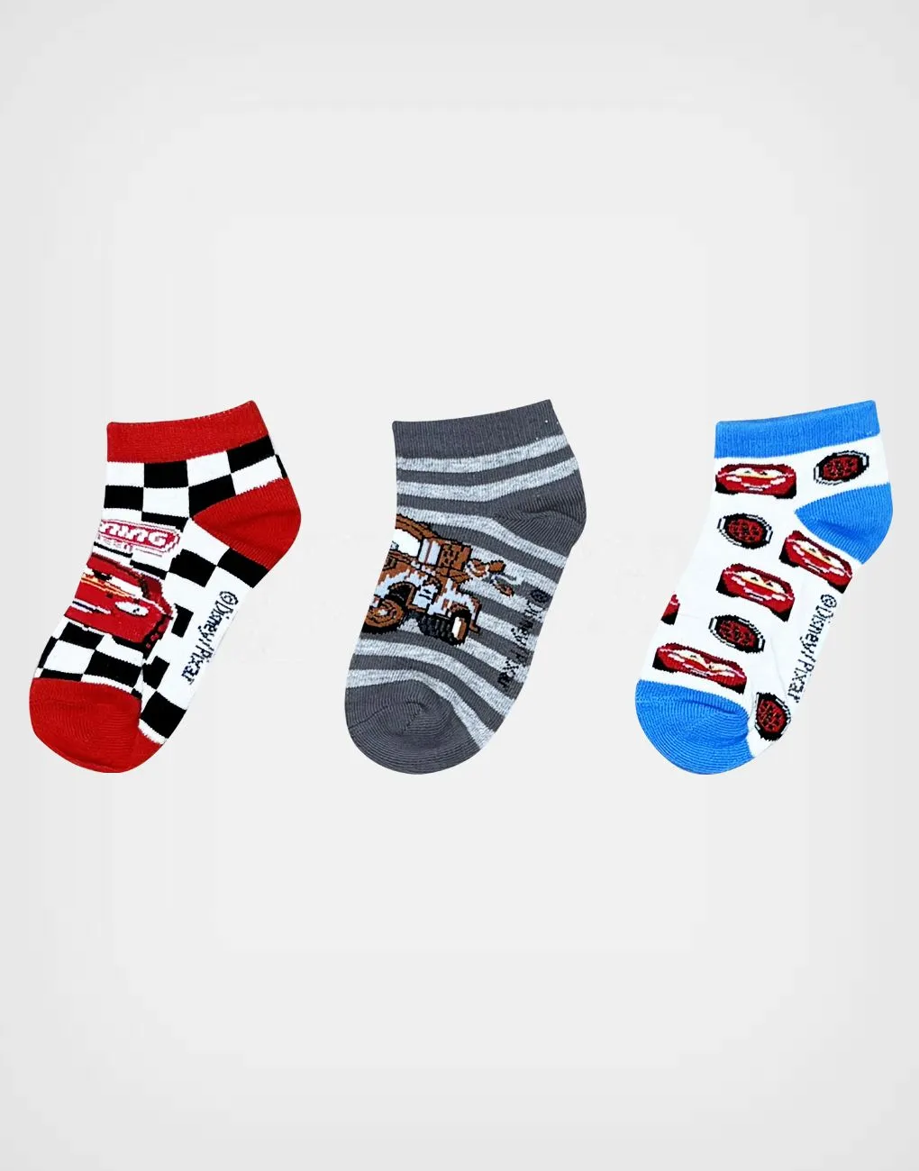 Medias Cars & Mate (Rayo McQueen) Pack de 3 Pares Para Niños