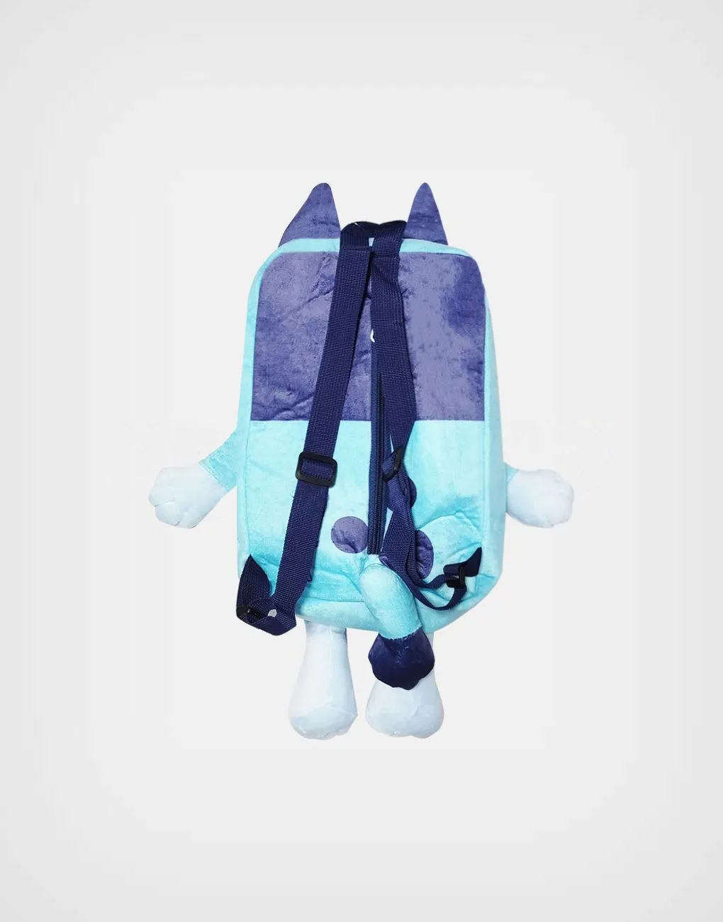 Mini Mochila Felpa Color Azul Bluey