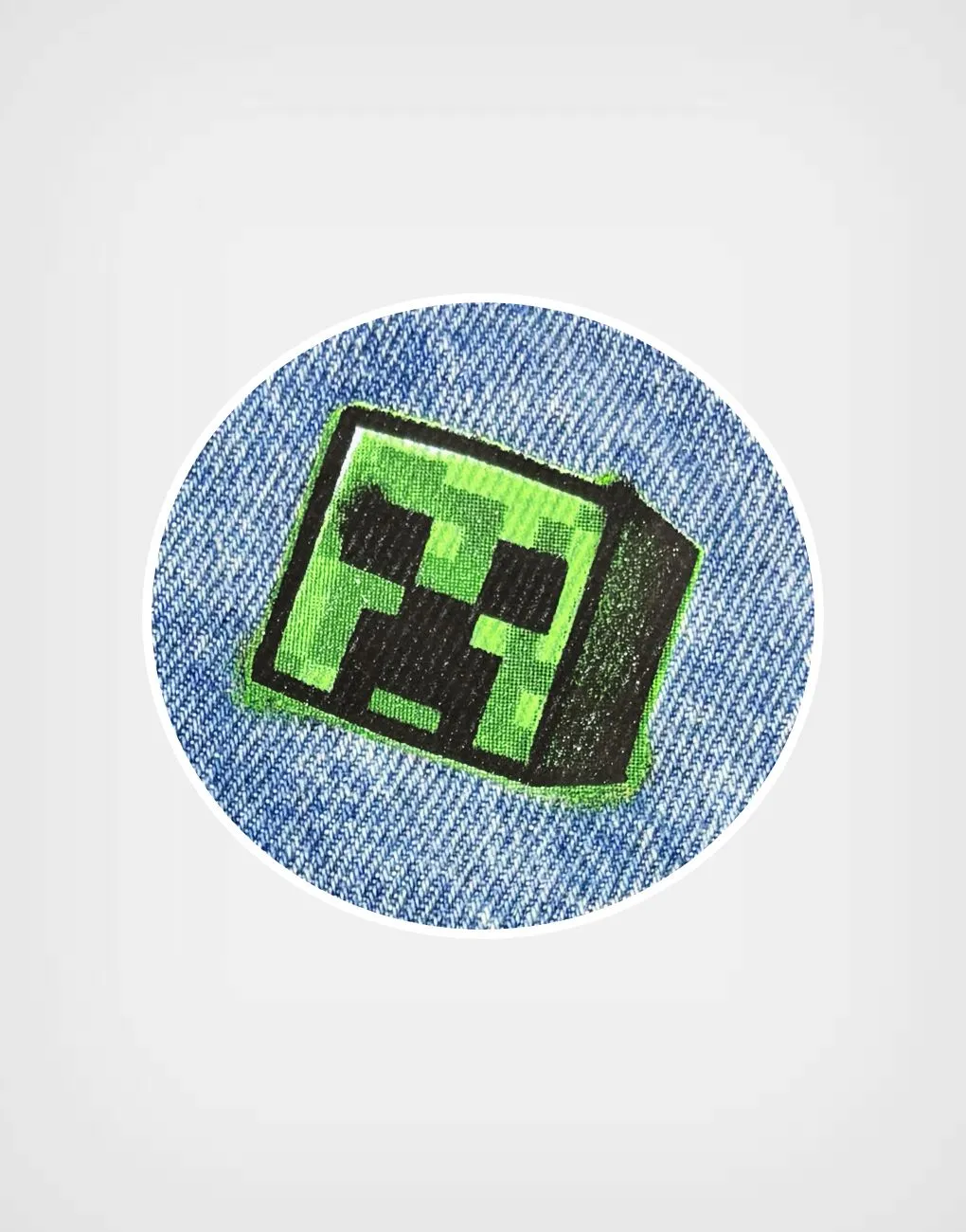 Pantalón Jean Color Azul Minecraft Para Niños