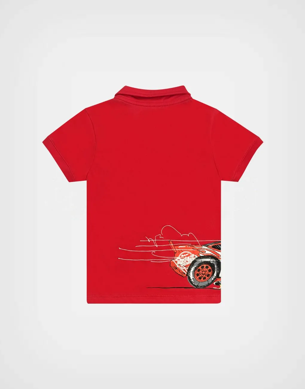 Polo Camisero Cars Rayo McQueen Color Rojo Para Niños