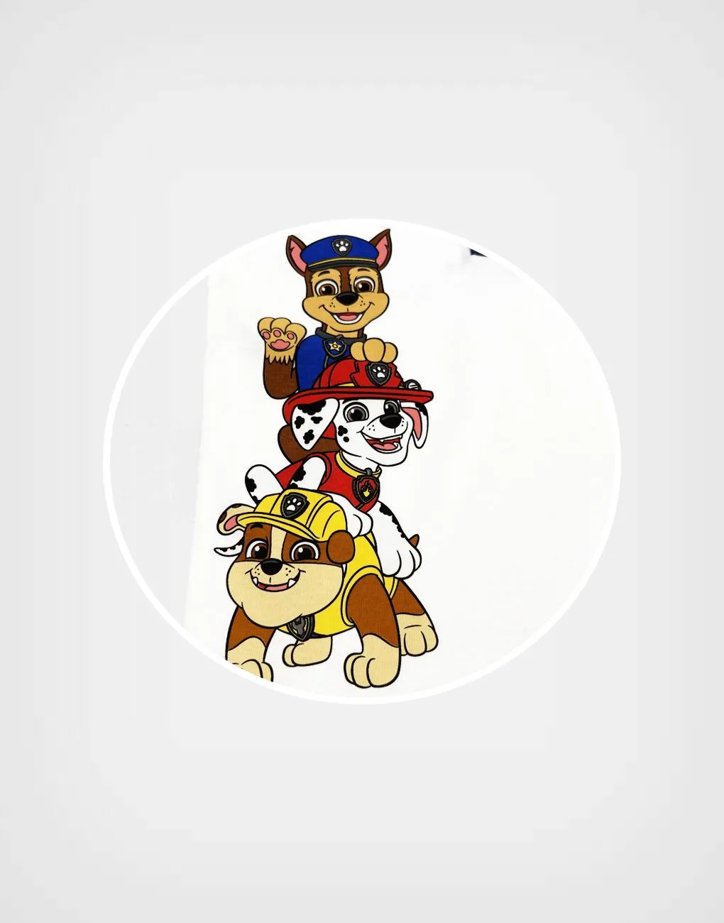 Polo Camisero Paw Patrol Color Blanco Para Niños