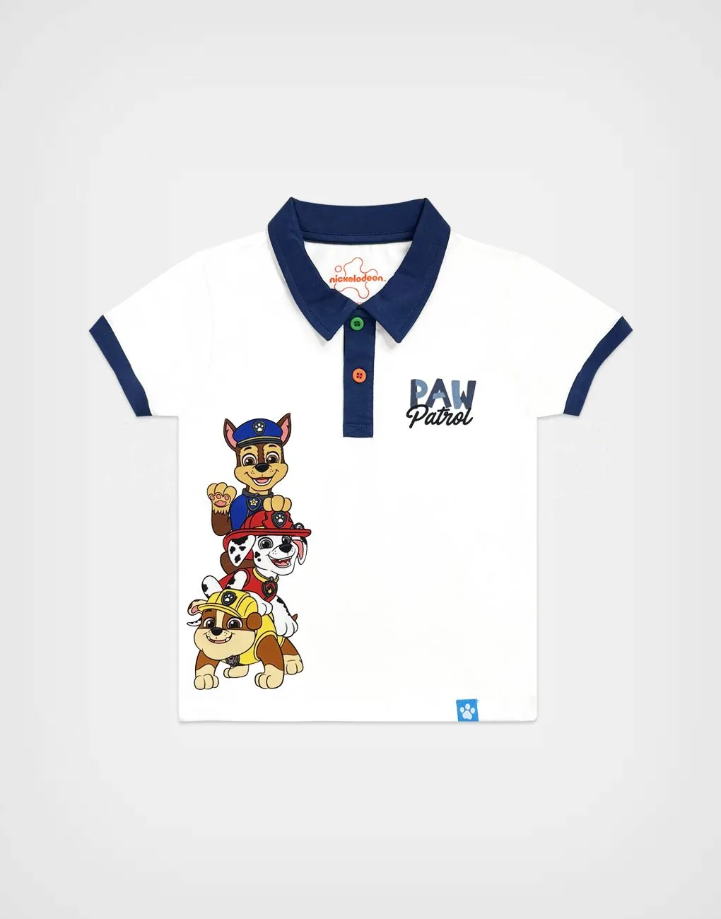 Polo Camisero Paw Patrol Color Blanco Para Niños