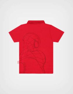 Polo Camisero Spider Man Color Rojo Para Niños