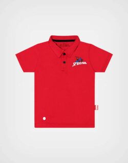 Polo Camisero Spider Man Color Rojo Para Niños