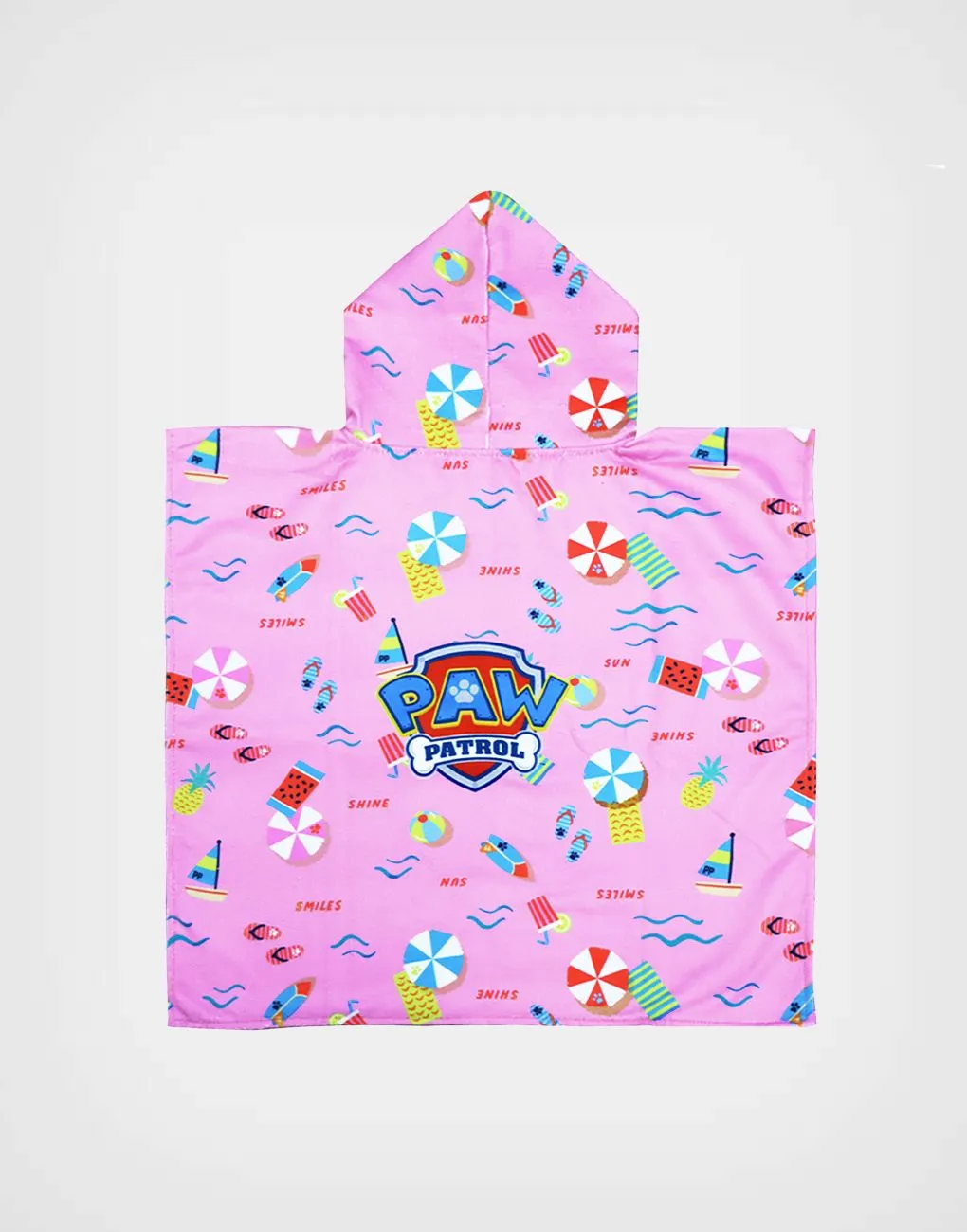Toalla Poncho Color Rosa Skye Paw Patrol