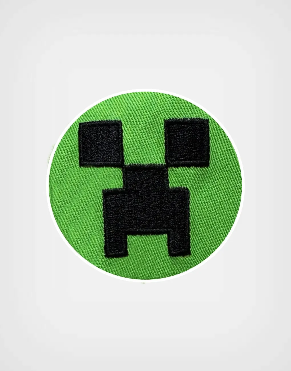 Gorra Minecraft Color Verde Creeper + Zombies Para Niños