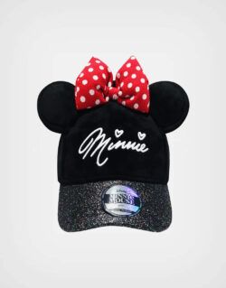 Gorra Minnie Mouse Color Negro Para Niñas