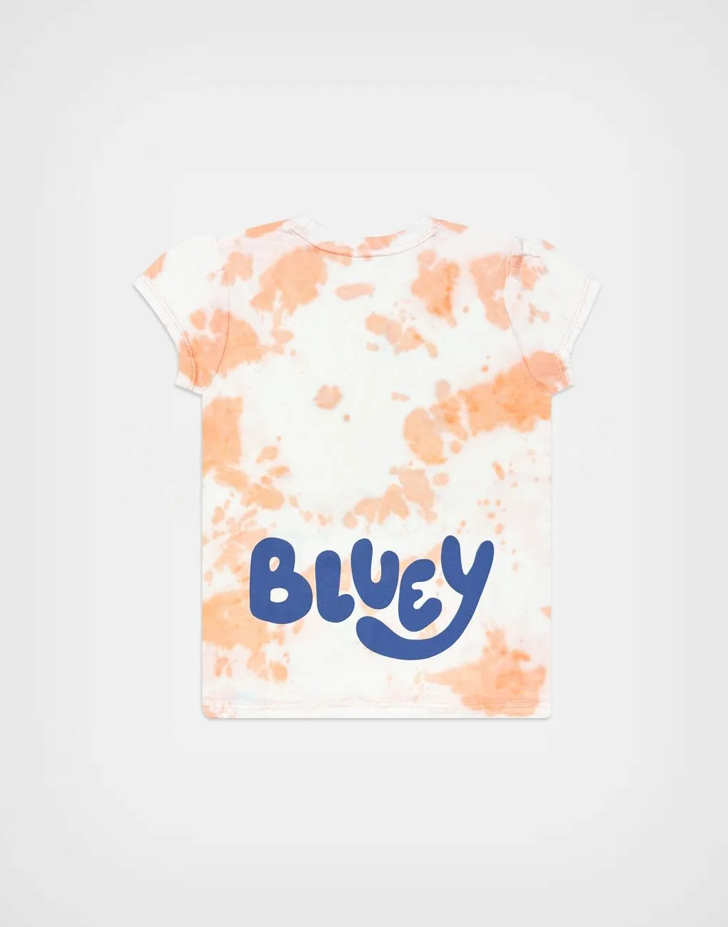 Polo Manga Corta Bluey Color Naranja Para Niñas